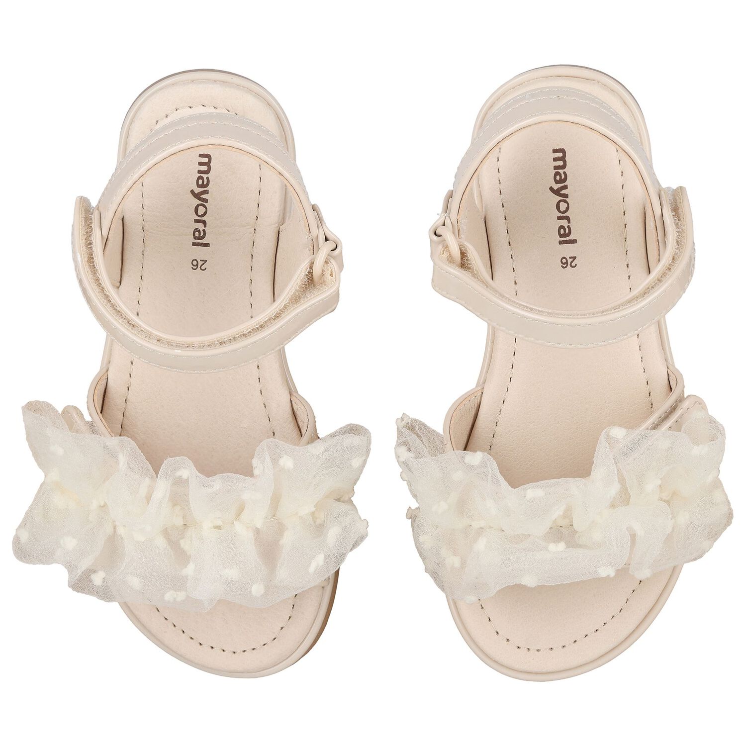 صندل بنات  تول باللون العاجى , 2, hi-res image number null