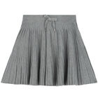 Girls Grey Pleated Skirt, 1, hi-res