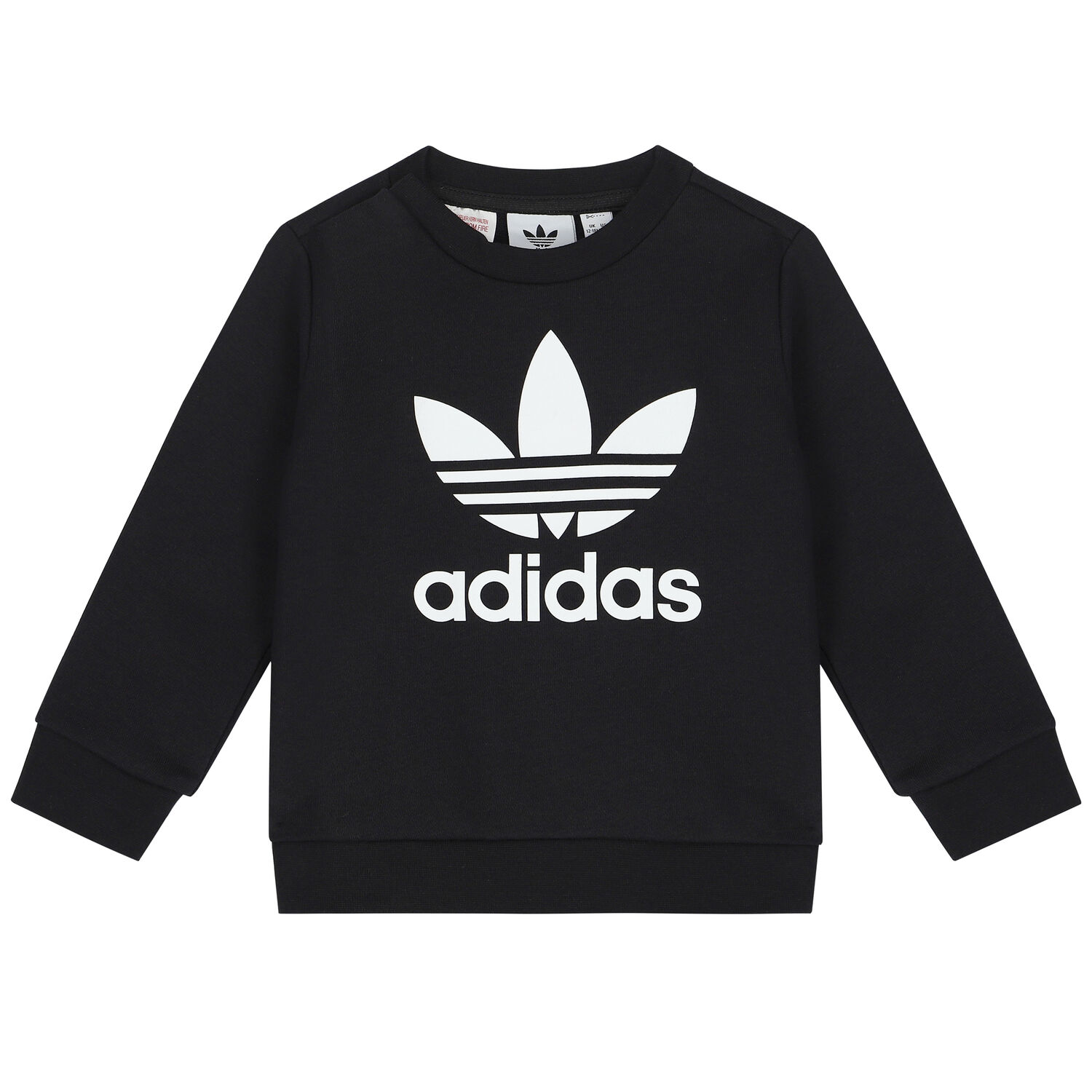 بدلة رياضية بالشعار باللون الأسود للأولاد, 1, hi-res