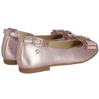 حذاء بنات باليرينا باللون الزهري