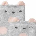 جوارب باللون الوردي والرمادي للبنات, 1, hi-res