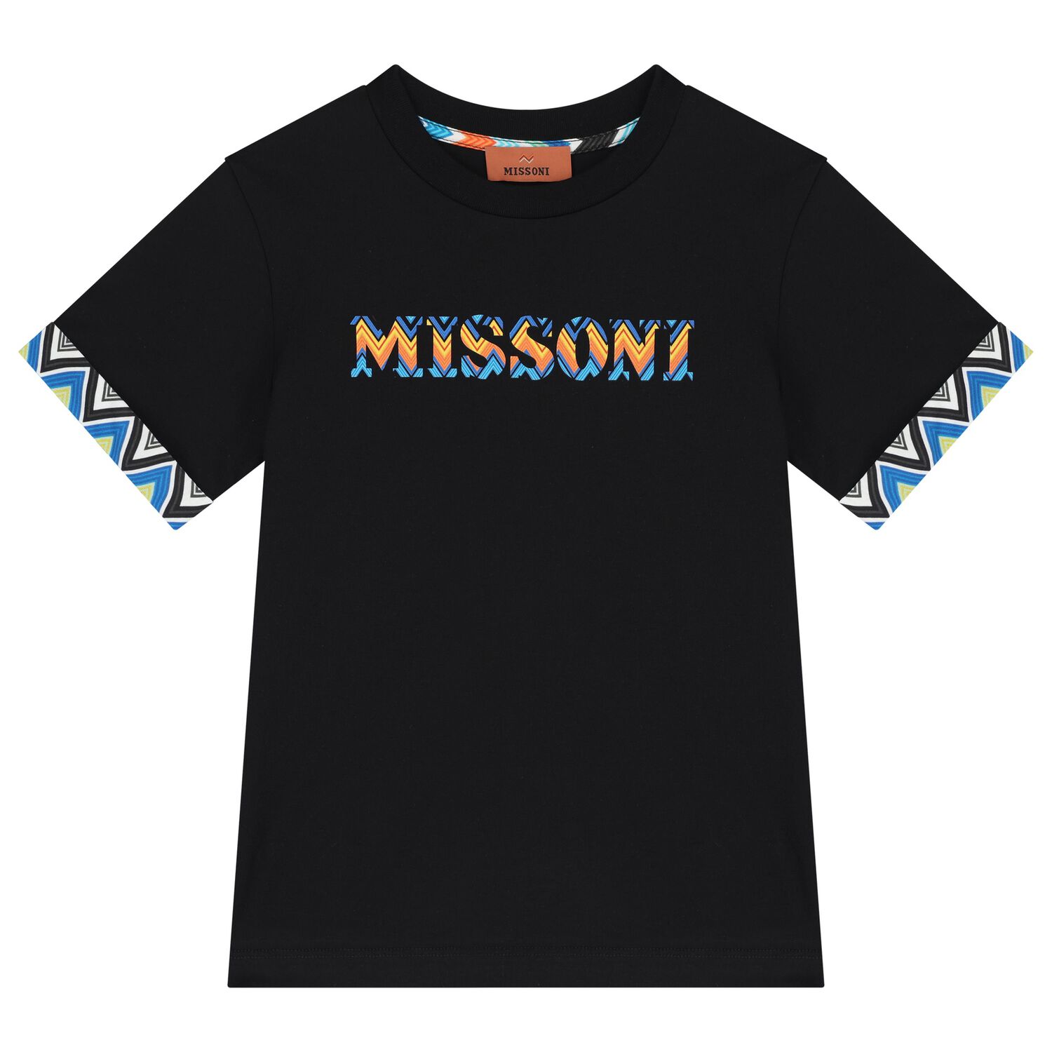 Boys Black Logo T-Shirt, 2, hi-res