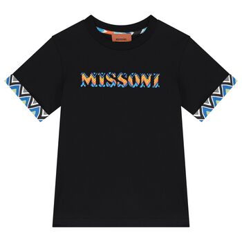 Boys Black Logo T-Shirt