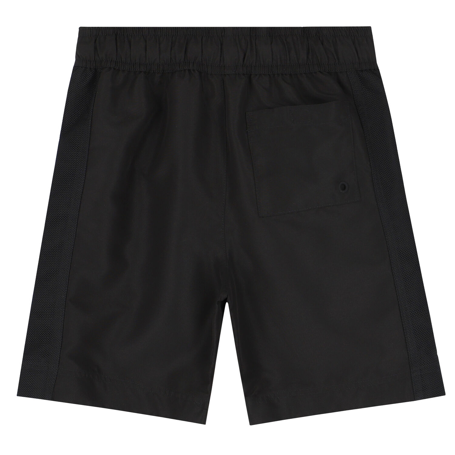 Boys Black Logo Swim Shorts, 1, hi-res image number null