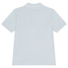 Boys Blue Logo Polo Shirt, 1, hi-res