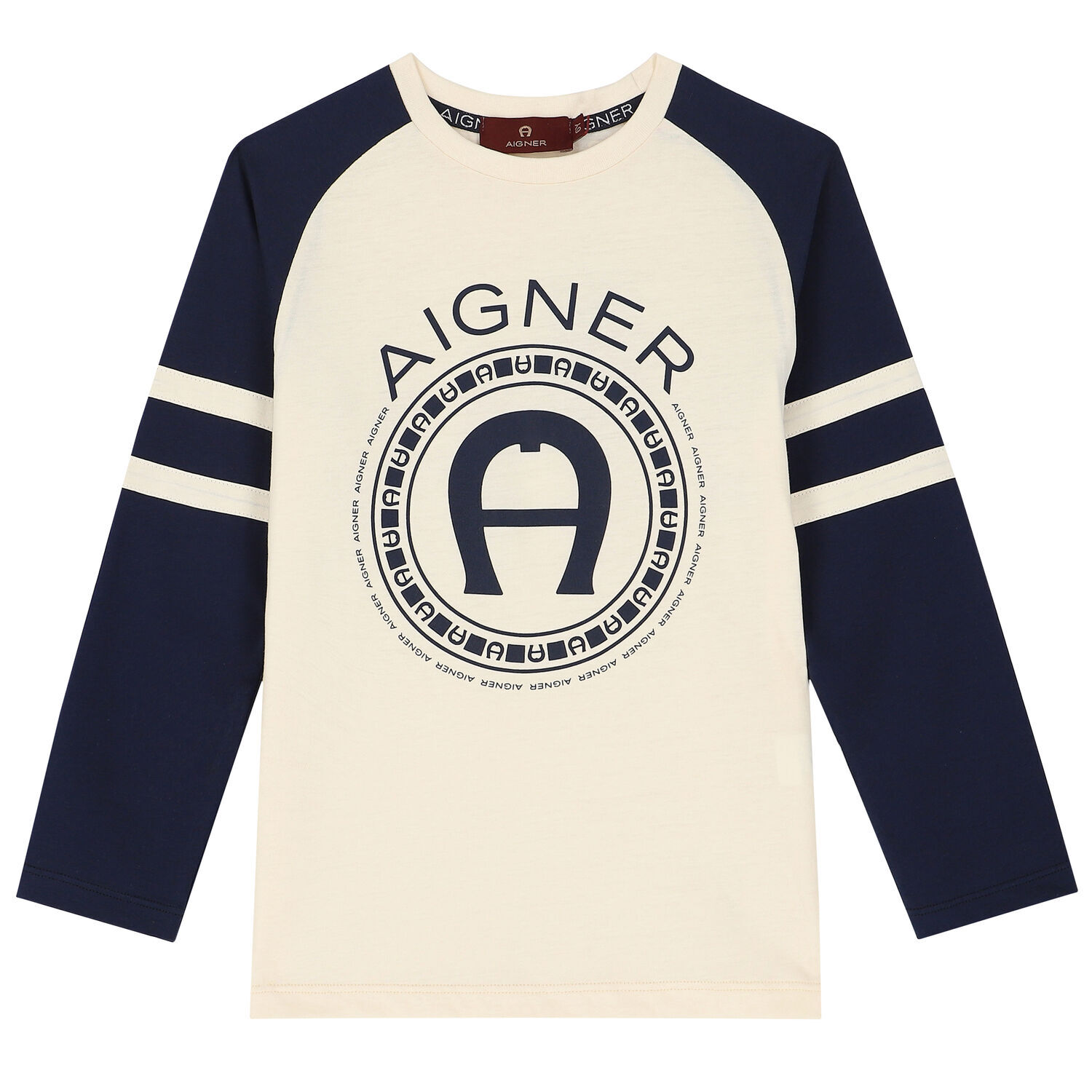 Boys Yellow & Navy Logo T-Shirt, 1, hi-res image number null