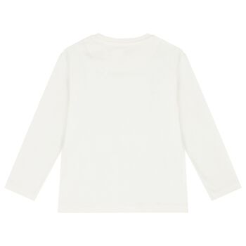 Boys Ivory Glow in the Dark Long Sleeve Top
