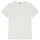 طقم اولاد شورت بالشعار باللون الرمادي, 2, hi-res