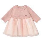 Baby Girls Pink Tulle Dress, 2, hi-res