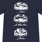 Boys Navy Blue Logo T-Shirt, 2, hi-res
