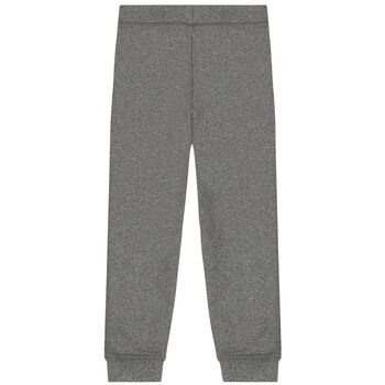 Boys Grey Logo Joggers