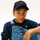 Boys Navy Blue Logo Cap, 3, hi-res
