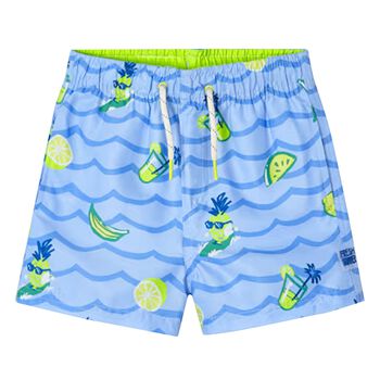 Boys Blue Lemonade Swim Shorts