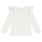 طقم تنورة طبعة قلب بنات باللون العاجى والوردى, 1, hi-res