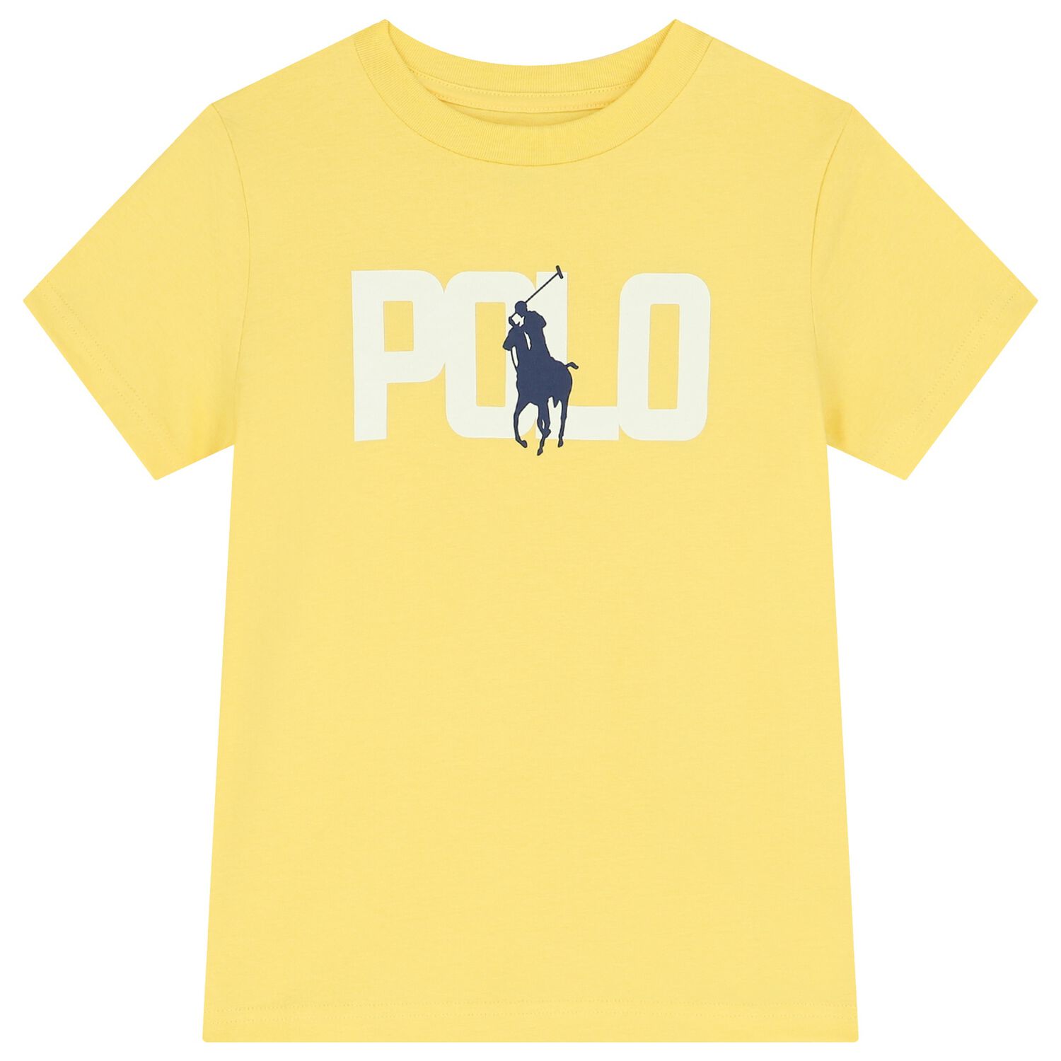 Boys Yellow Logo T-Shirt, 2, hi-res image number null