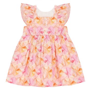 Younger Girls Pink & Orange Dress