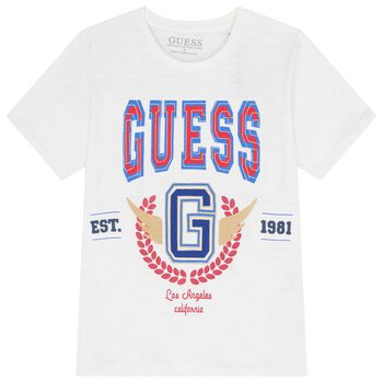 Boys White Logo T-Shirt