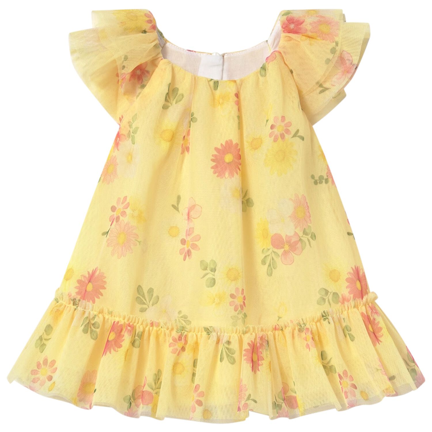 Baby Girls Yellow Tulle dress, 3, hi-res image number null