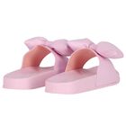 Girls Pink Bow Sliders, 1, hi-res