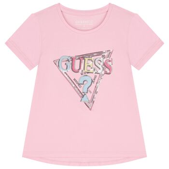 Girls Pink Logo T-Shirt
