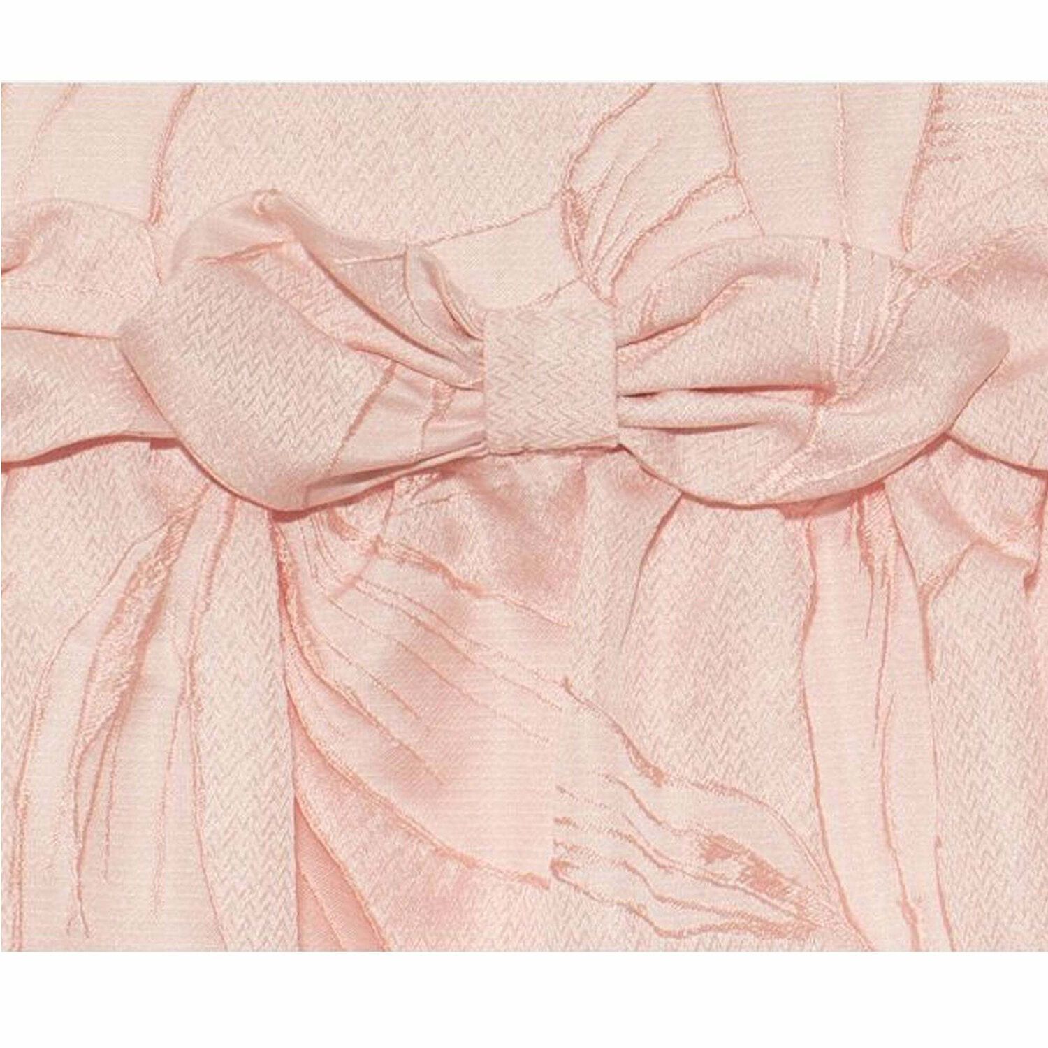 Girls Pink Jacquard Bow Skirt, 1, hi-res image number null