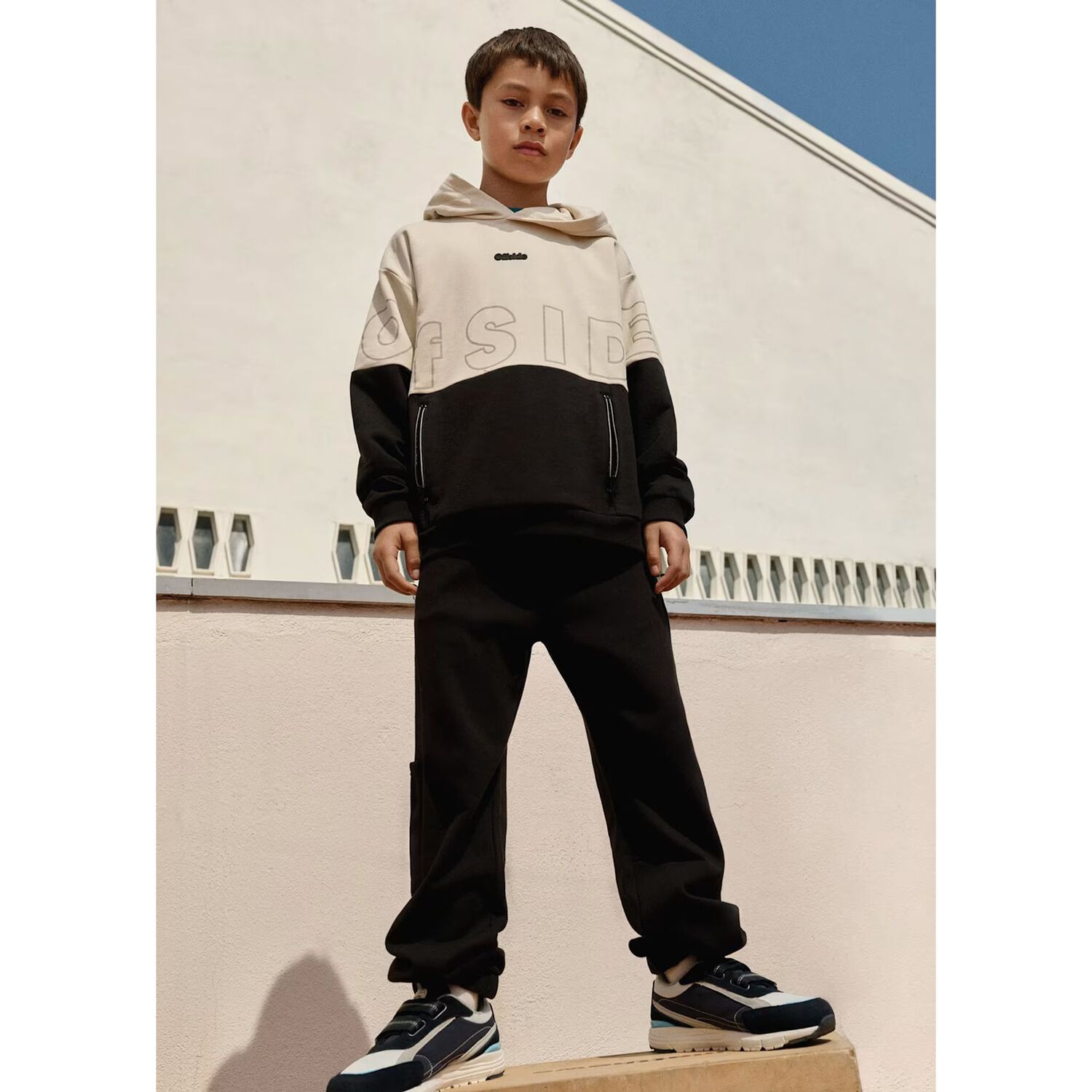 Boys Black Joggers, 1, hi-res