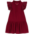 Girls Red Lace Dress, 2, hi-res