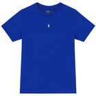 Boys Blue Logo T-Shirt, 1, hi-res