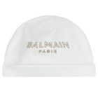 White Logo Babygrow Set, 1, hi-res