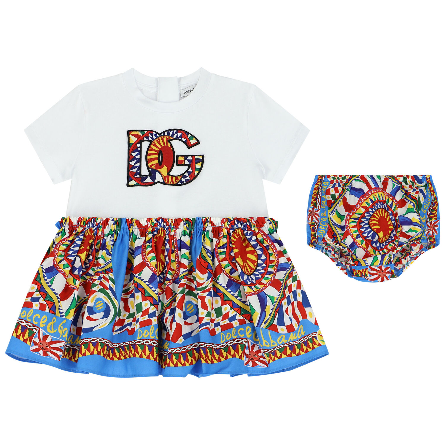 طقم فستان بنات كاريتو باللون الأبيض, 1, hi-res image number null