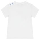 Boys White Logo T-Shirt, 2, hi-res