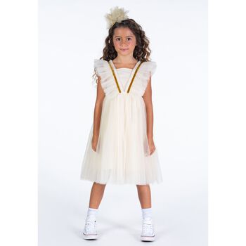 Girls Ivory Tulle Dress