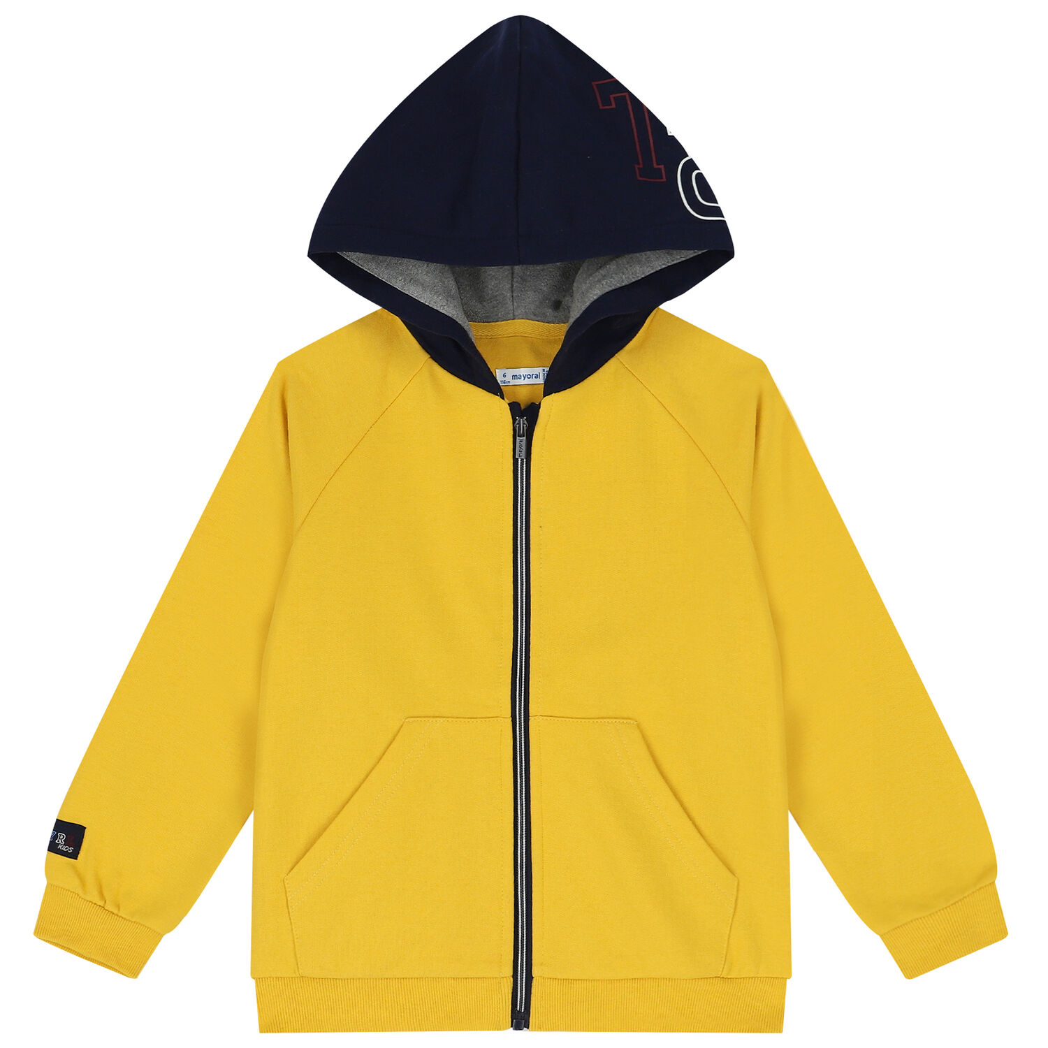 Boys Yellow, Navy Blue & Grey 3 Piece Tracksuit, 1, hi-res