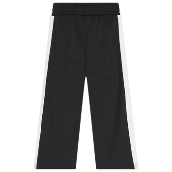 Girl Black Logo Trousers
