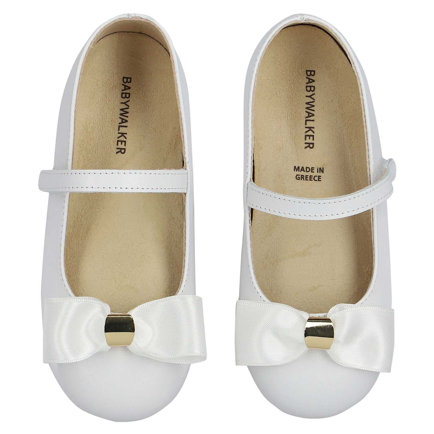 Girls White Satin Bow Shoes, 1, hi-res image number null
