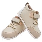 Younger Boys Beige Logo Trainers, 1, hi-res