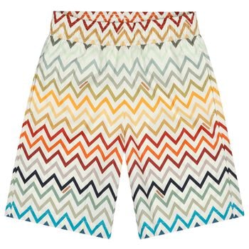 Boys Multi-Coloured Zig Zag Swim Shorts