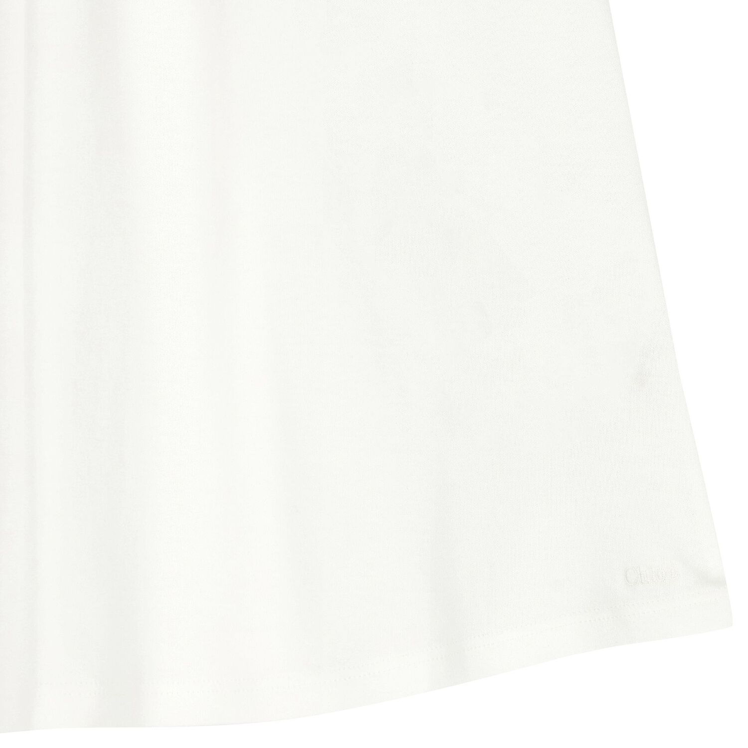 Girls Ivory Logo Dress, 1, hi-res