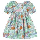 Girls Multi-Colored Fairies Dress, 1, hi-res