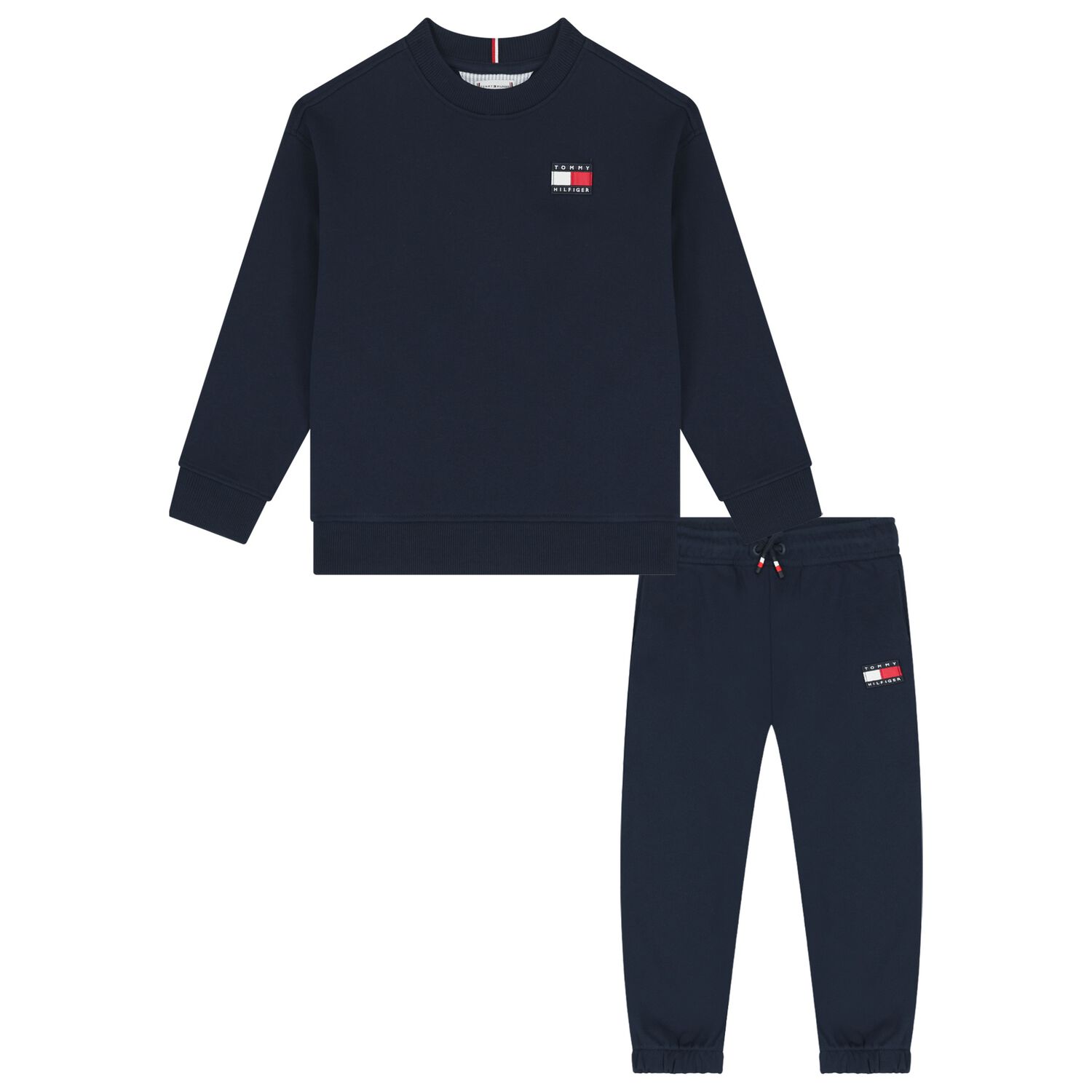 Boys Navy Blue Logo Tracksuit, 1, hi-res