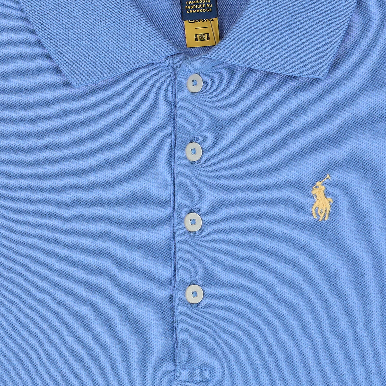 Girls Blue Logo Polo Dress, 1, hi-res