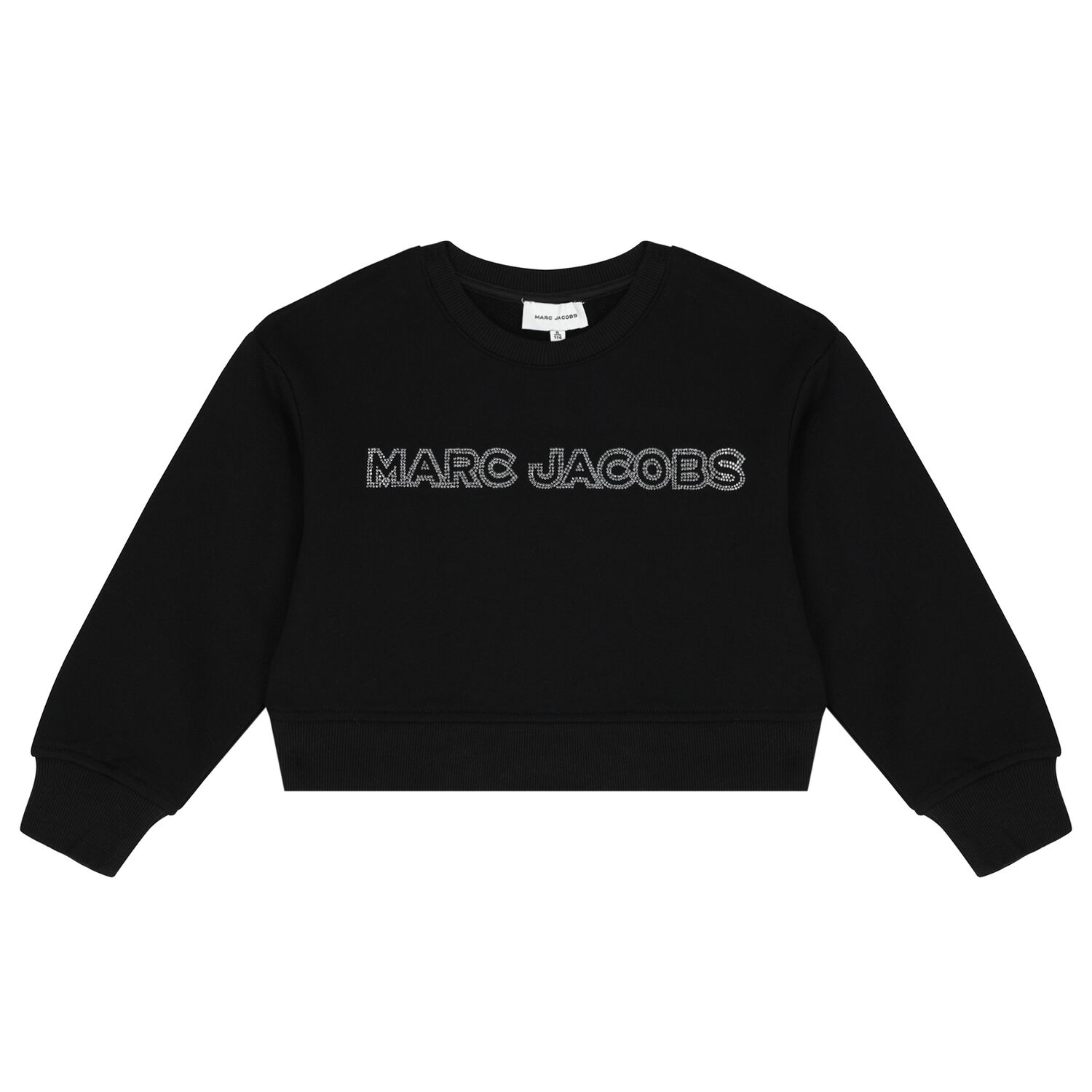 Girls Black Logo Sweatshirt, 1, hi-res image number null