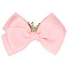 Girls Pink Bow Hairclip, 11, hi-res