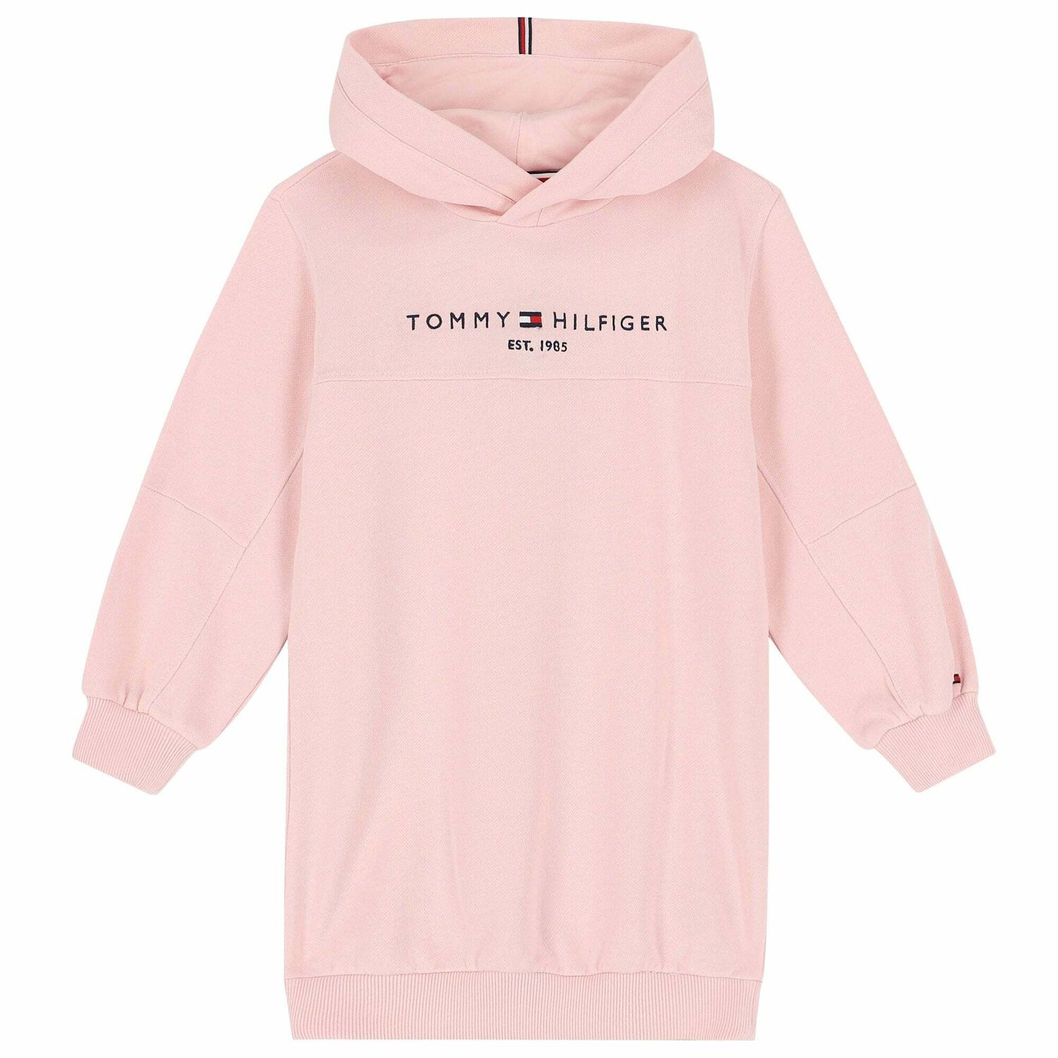 فستان هودى بالشعار باللون الوردي, 1, hi-res image number null