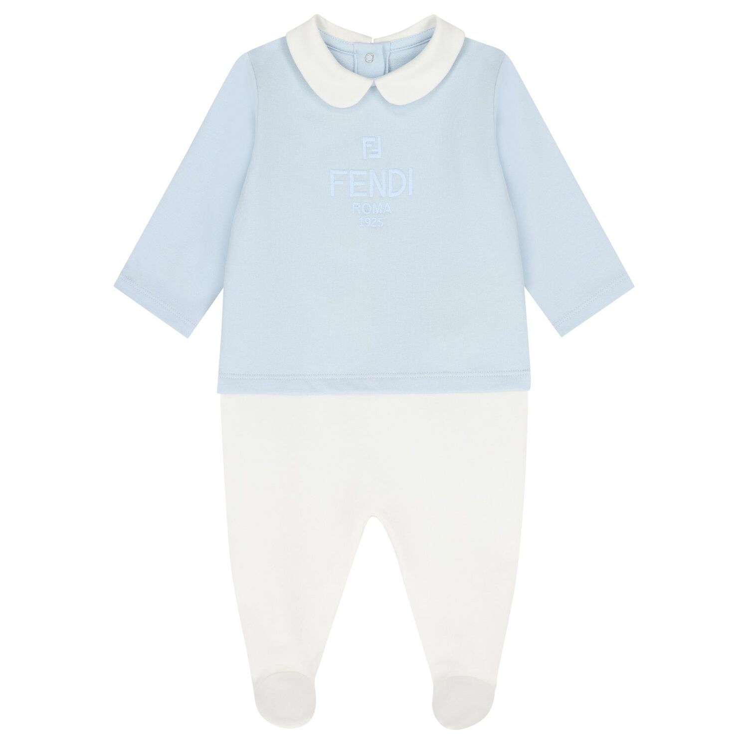 Baby Boys Blue & White Logo Babygrow Gift Set, 2, hi-res