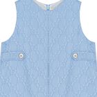 Blue GG Logo Baby Dungaree, 1, hi-res