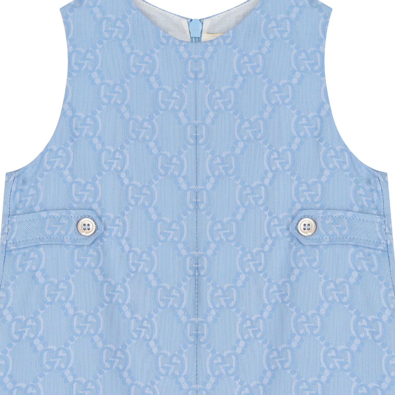 Blue GG Logo Baby Dungaree, 1, hi-res image number null
