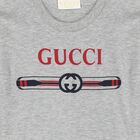 Grey Cotton Logo Younger T-Shirt, 1, hi-res