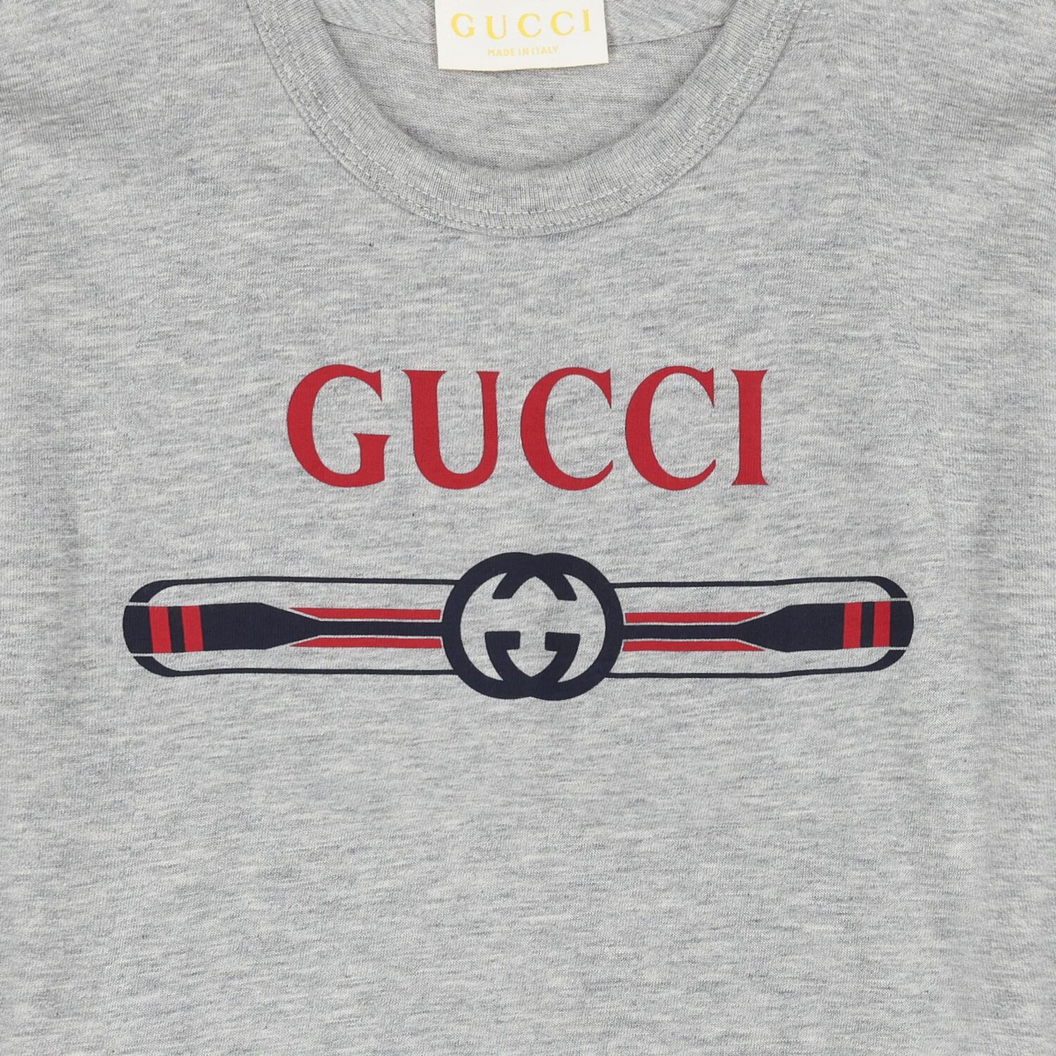 Grey Cotton Logo Younger T-Shirt, 1, hi-res image number null