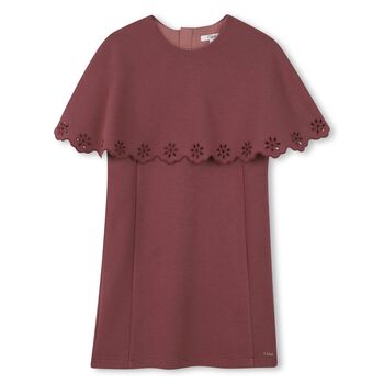 فستان بنات باللون الوردي 